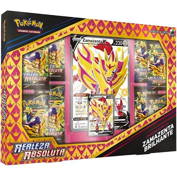 Pokémon EE12.5 Box Zacian E Zamazenta Realeza Absoluta Copag